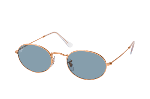 ROUND FLASH LENSES Sunglasses In Gold And Blue RB3447, 58% OFF