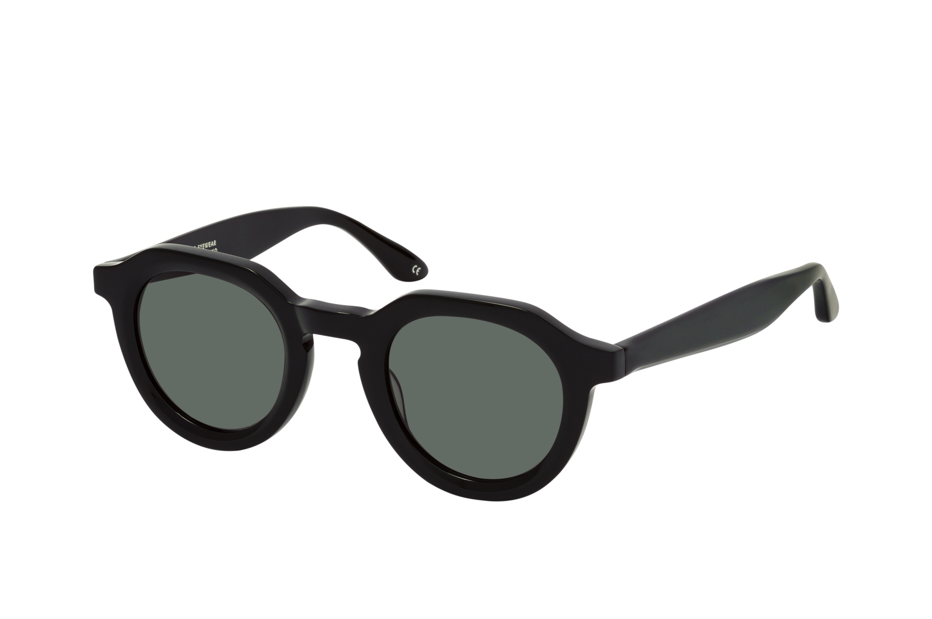 Schwarze Retro-Sonnenbrille, Sonnenbrillen, Sacha