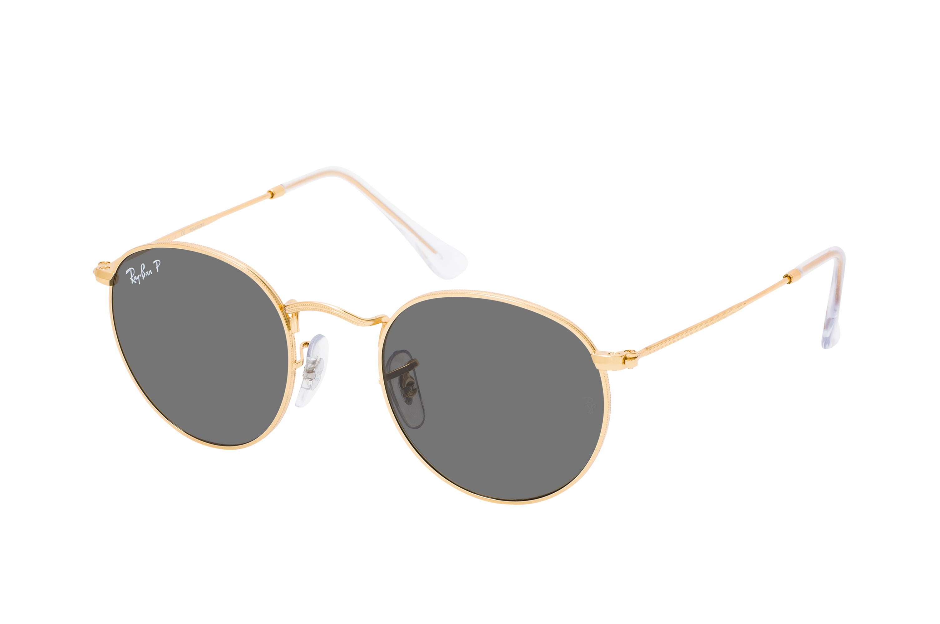 Ray ban round metal black gold store