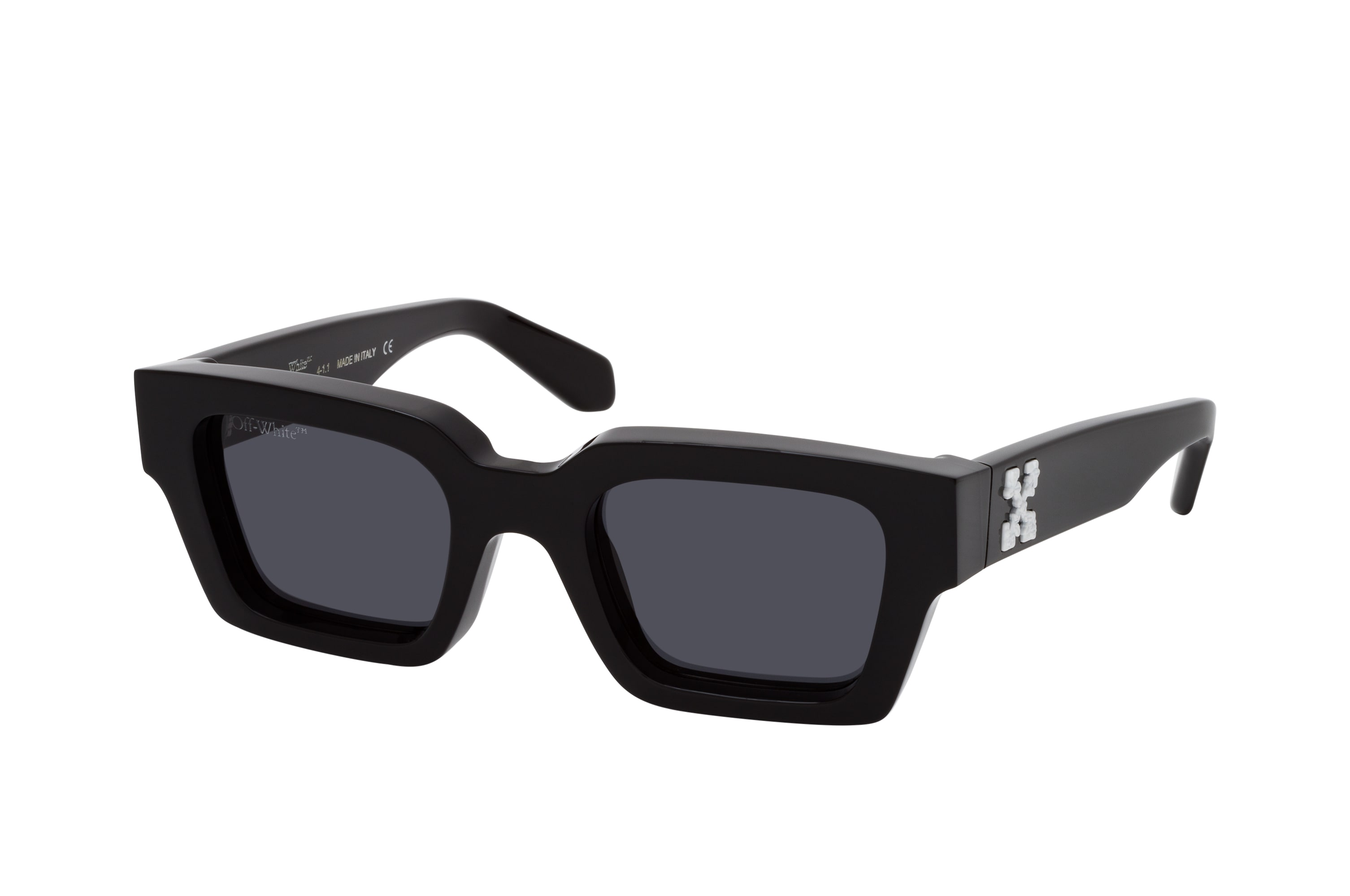 OFF-WHITE Virgil Black Grey Square Sunglasses With Box OERI008 1007  50-22-145