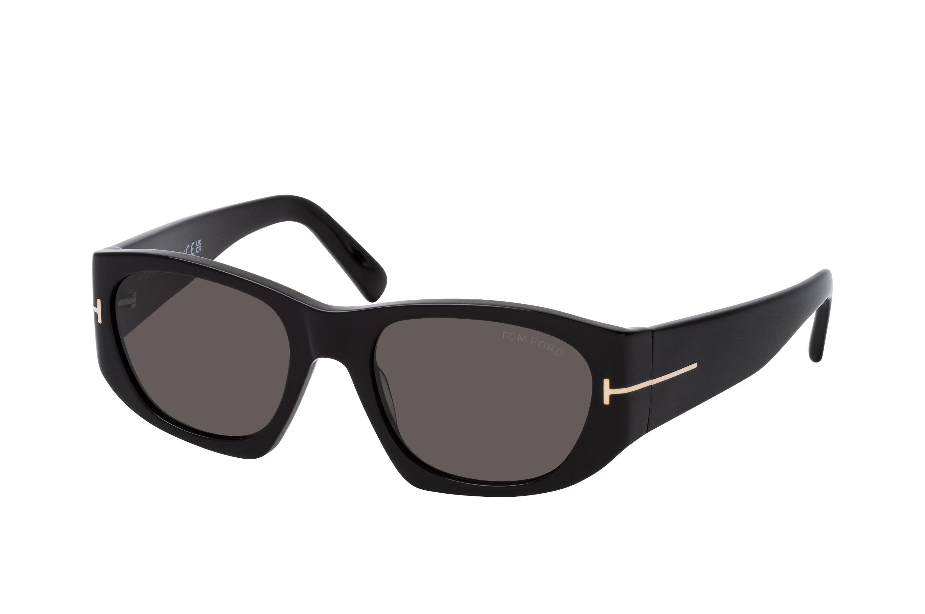 Occhiali Da Sole Tom Ford CYRILLE-02 FT 0987 – Nero Lucido/grigio, Geometrici, Uomo - Foto 3