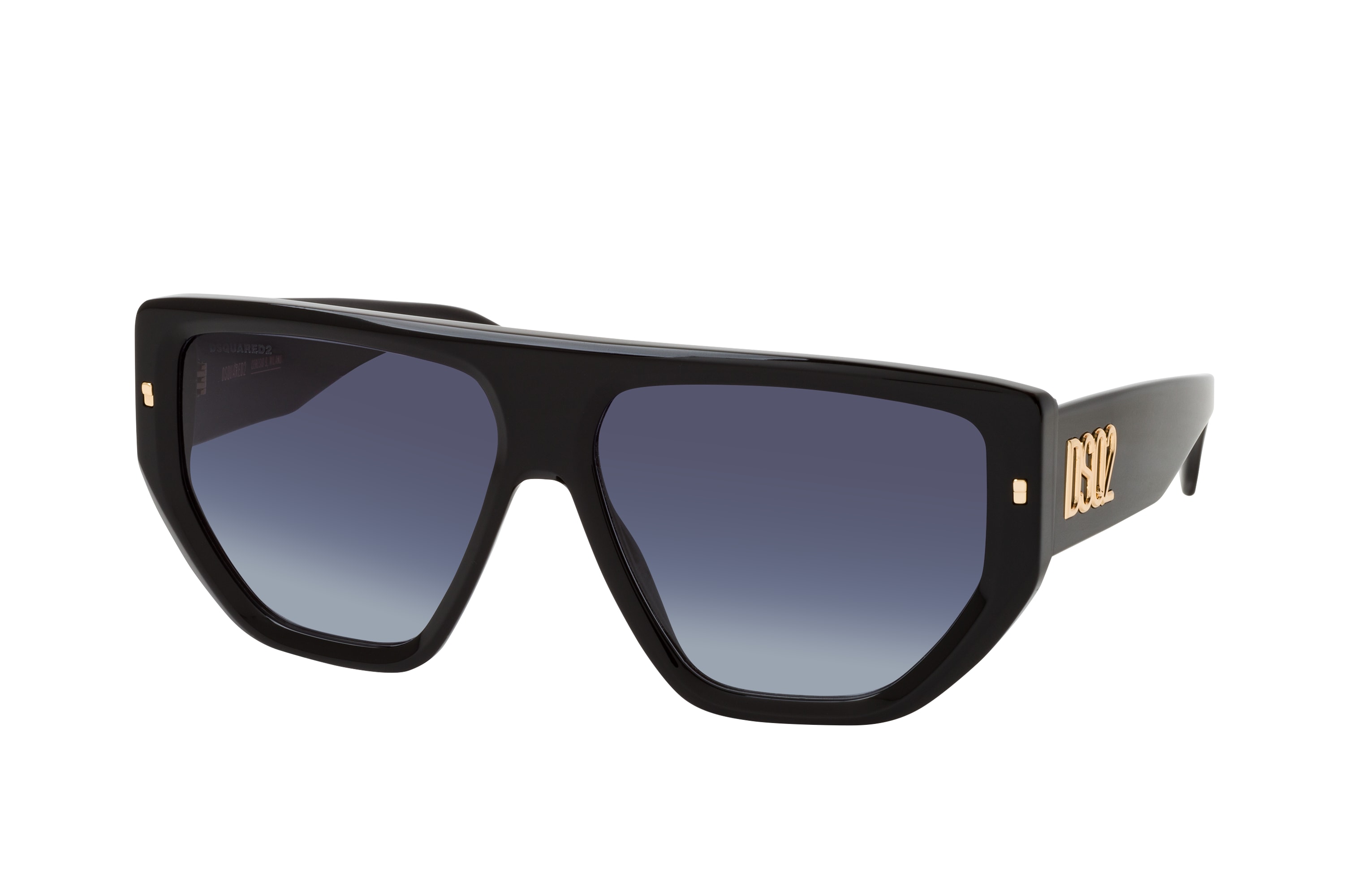 Lunettes De Soleil DSQUARED2 D2 0141/S 08A BLACK GREY 53/23/145 - Neufes Avec étiquettes, Pour Homme