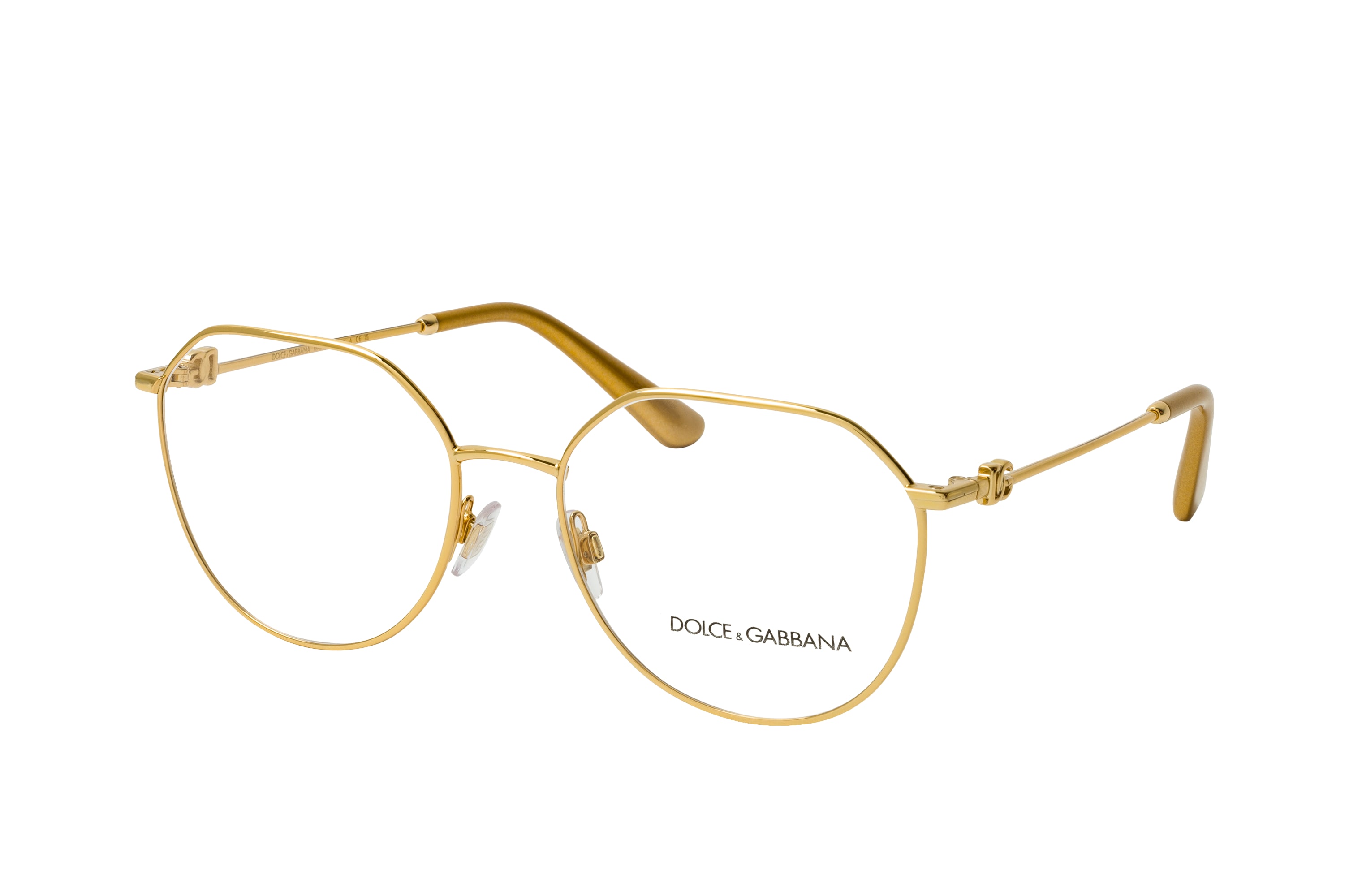 Dolce and gabbana gold frame glasses new arrivals