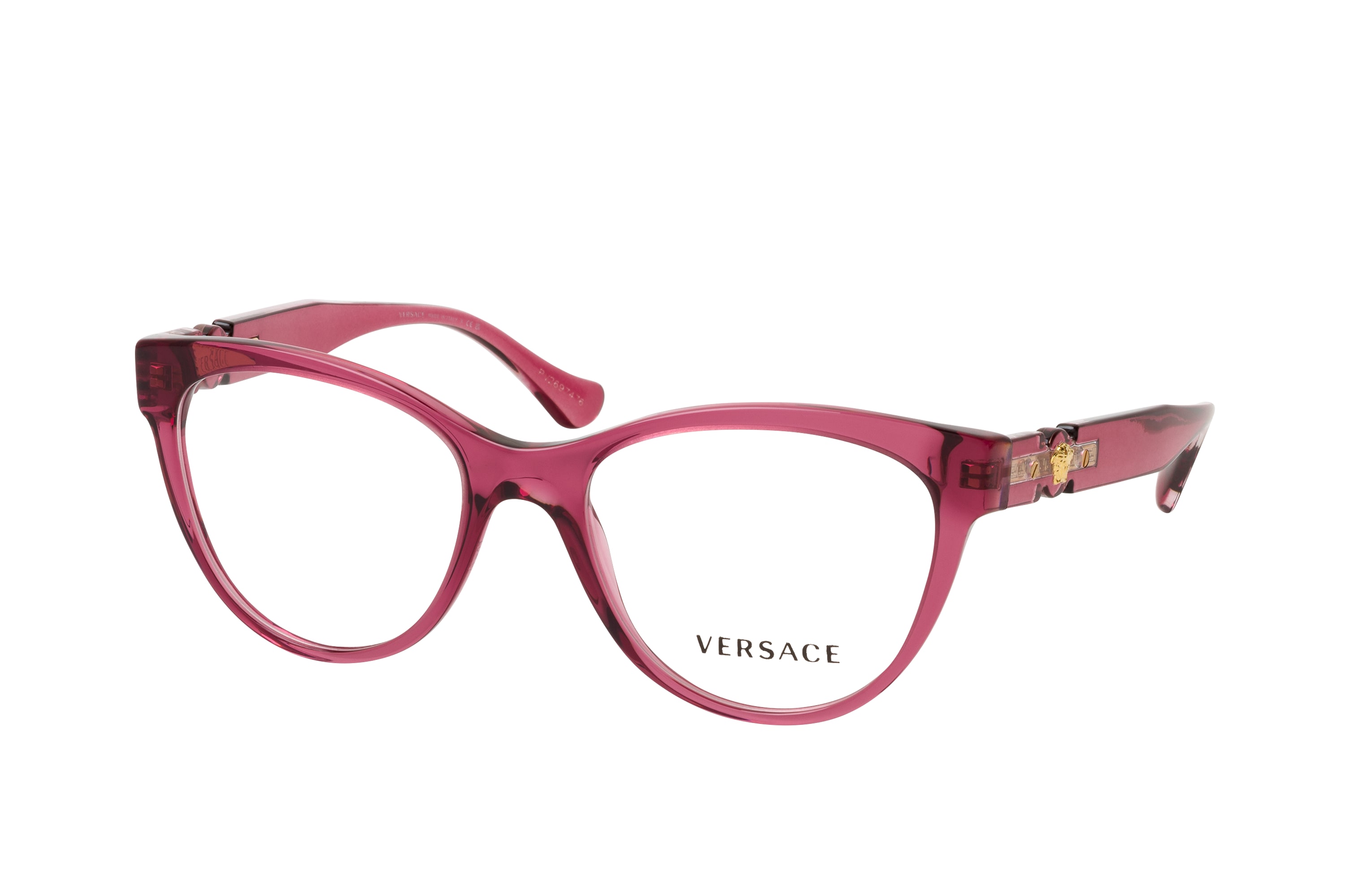 Versace red frame glasses cheap