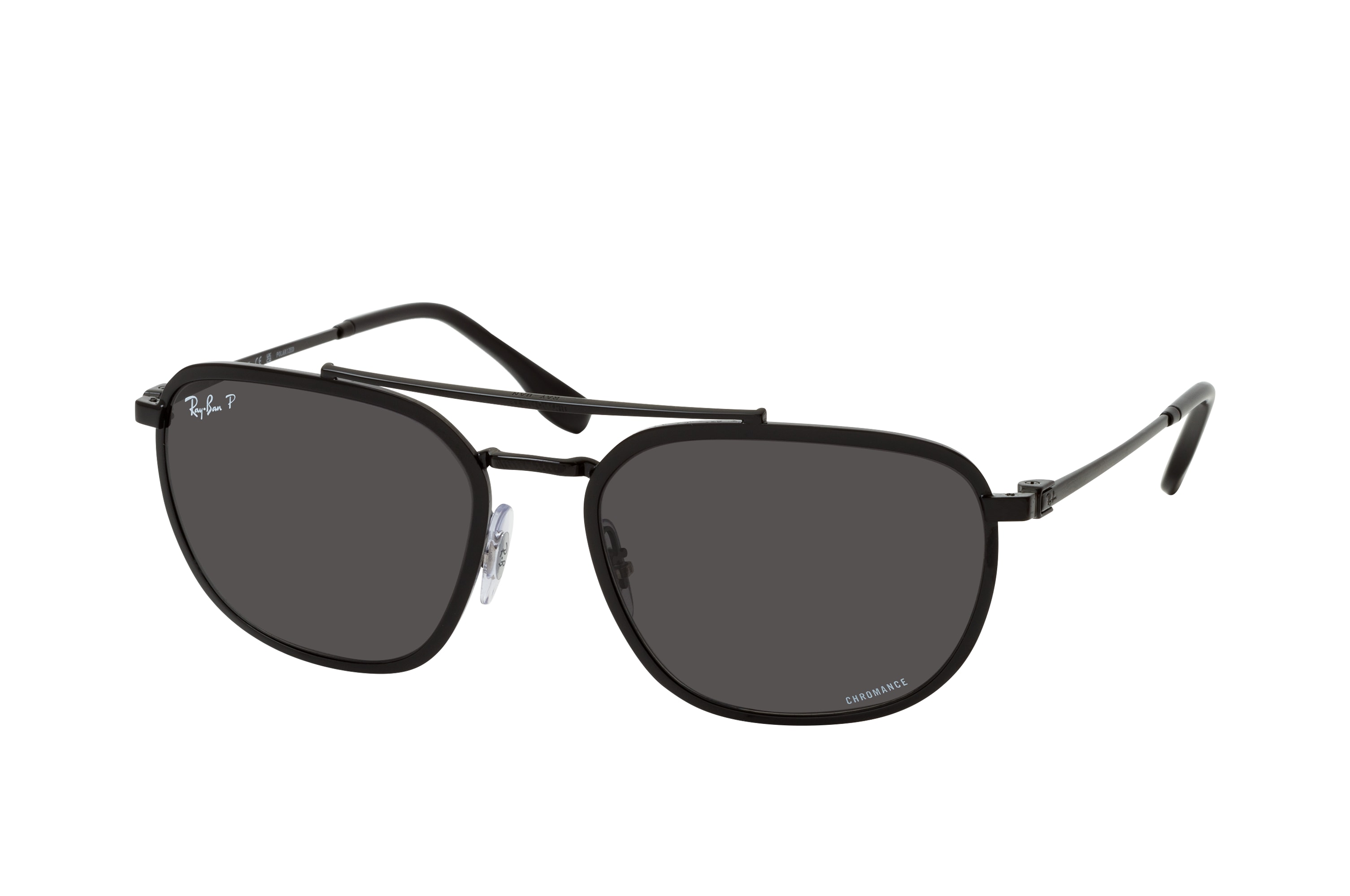 Mens black ray bans polarized clearance