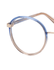 Blau / Beige / Transparent