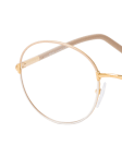 Beige / Goldfarben / Weiss