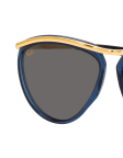 Blau / Goldfarben