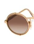Goldfarben / Beige / Transparent