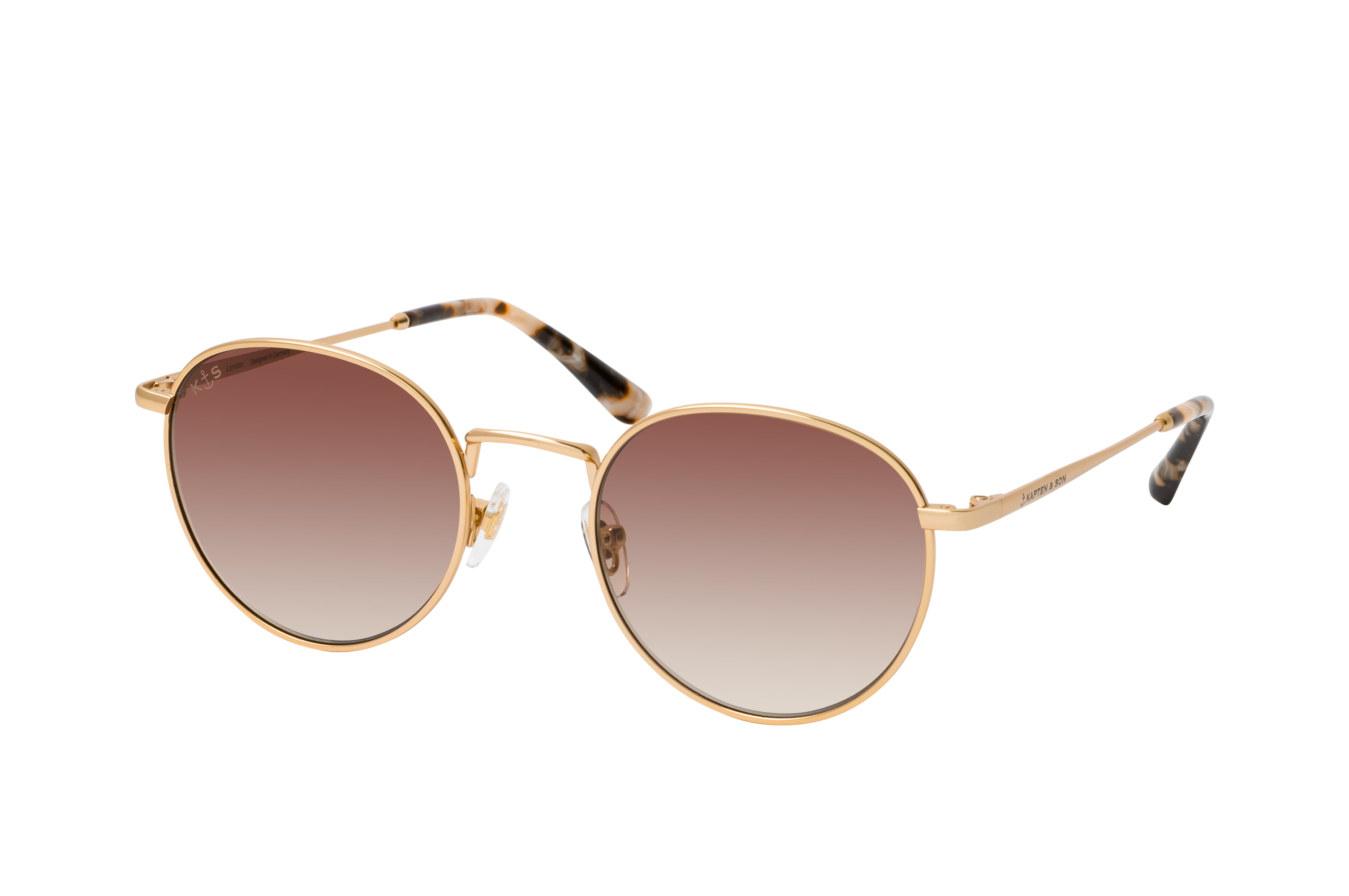 Brown and gold sunglasses on sale