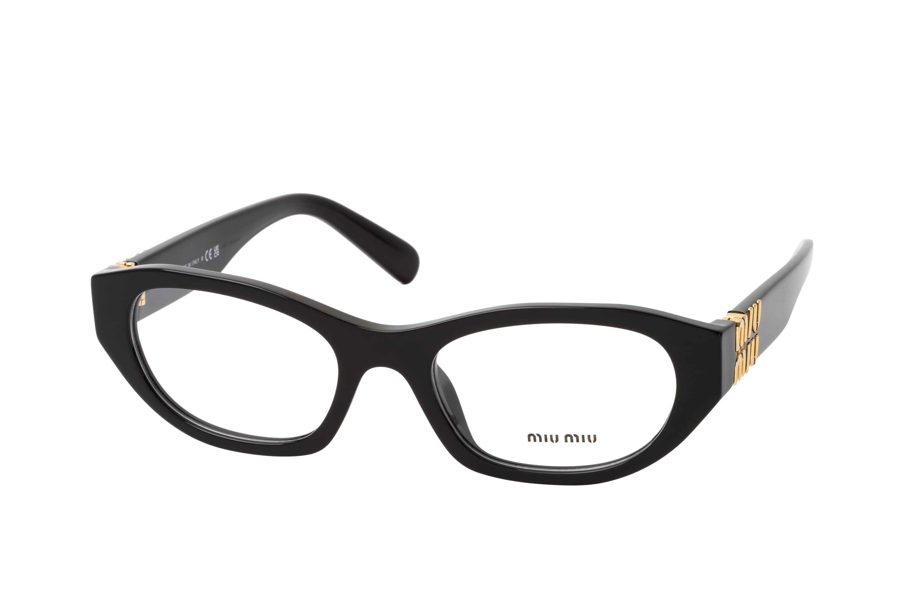 MIU MIU オハルフレムメカネ MU03WV 16K1O1 MU 03WV Miu Miu Glasses 16K1O1 Black - eye-oo.com