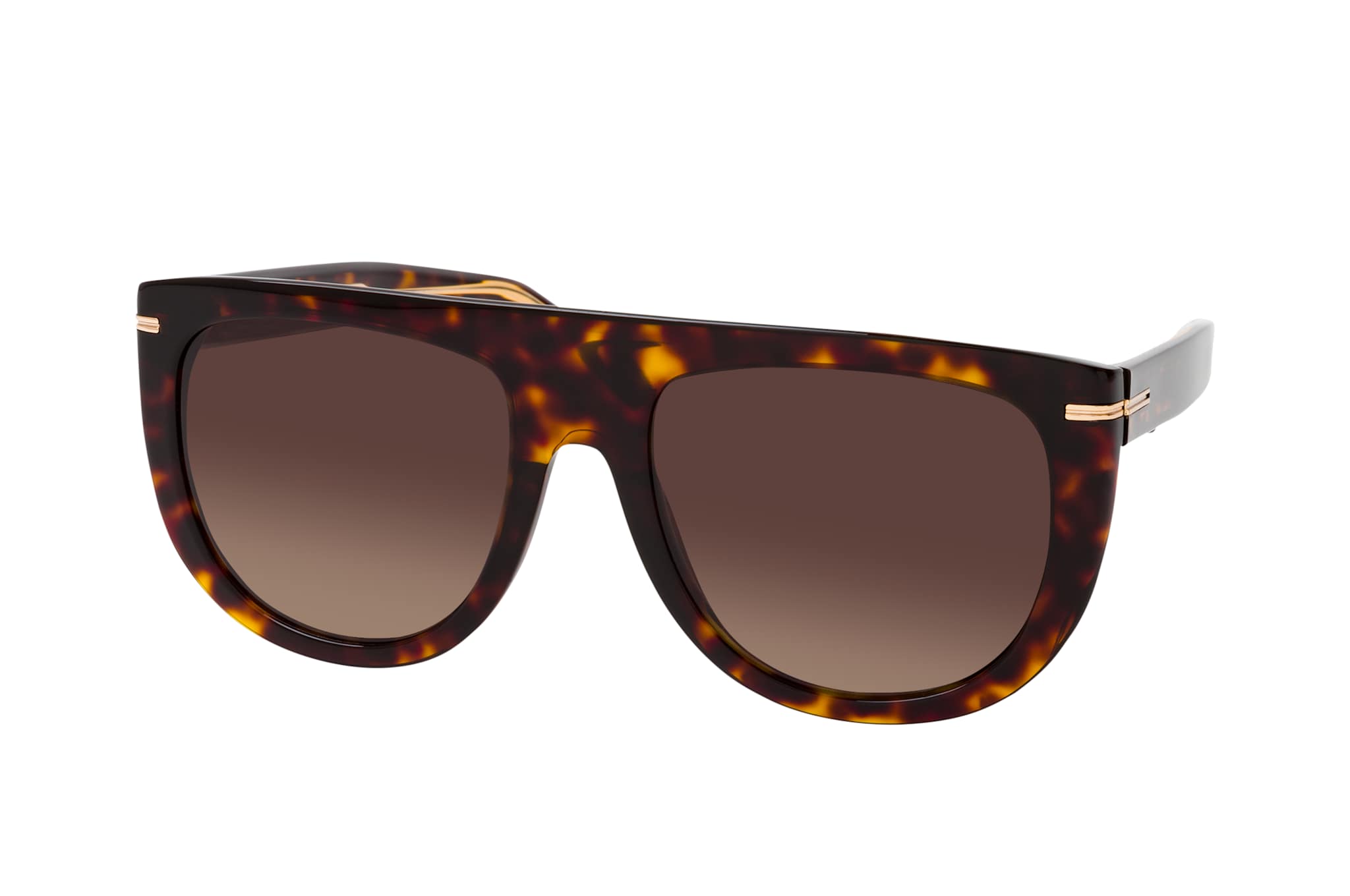 Boss Havana-acetate sunglasses with gold-tone hardware solglasögon dam – bild 4