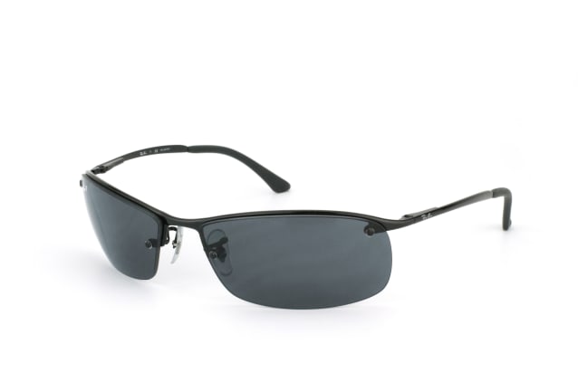 Ray-Ban Top Bar RB 3183 002/81, RECTANGLE Sunglasses, MALE, polarised
