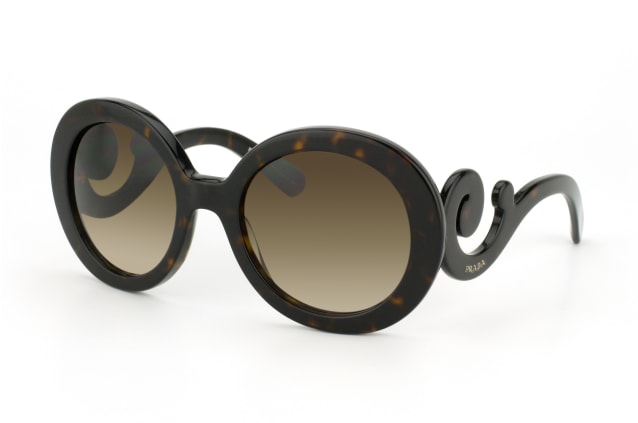 Prada PR 27NS 2AU6S1, ROUND Sunglasses, FEMALE