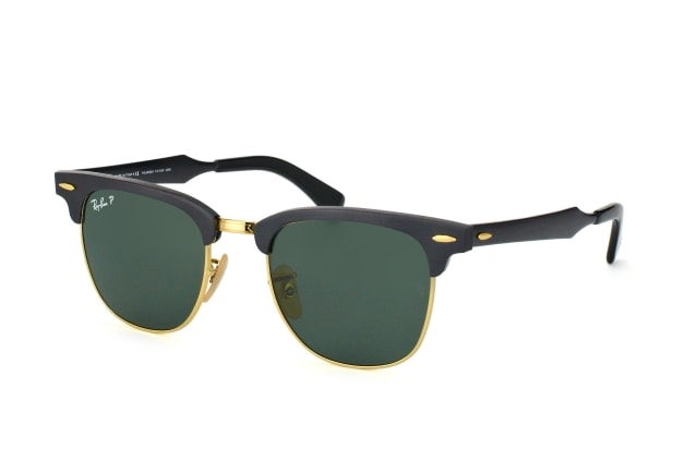 Ray-Ban Aluminium Clubmaster RB 3507 136/N5, SQUARE Sunglasses, UNISEX, polarised, available with prescription