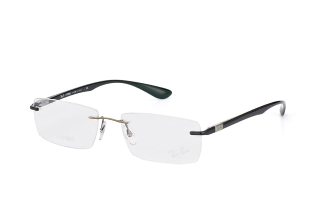 Ray-Ban RX 8724 1000, including lenses, RECTANGLE Glasses, MALE