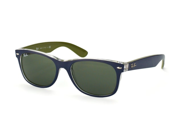 Ray-Ban New Wayfarer RB 2132 6188 L, RECTANGLE Sunglasses, MALE, available with prescription