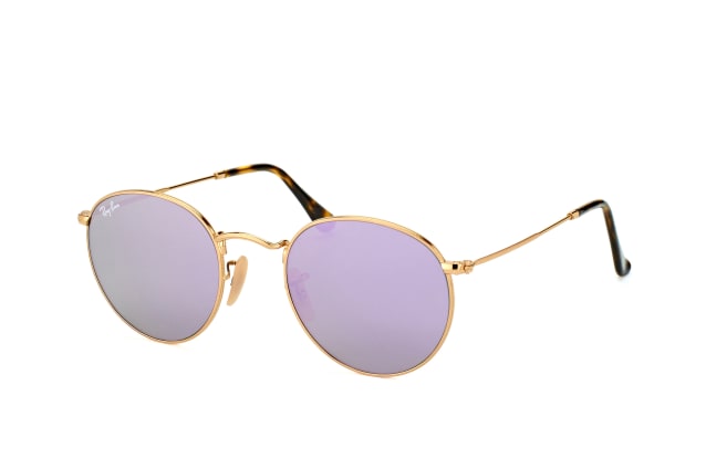 Ray-Ban Round Metal RB 3447 001/8O, ROUND Sunglasses, MALE, available with prescription