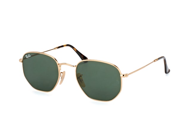 Ray-Ban Hexagonal RB 3548N 001, ROUND Sunglasses, MALE, available with prescription