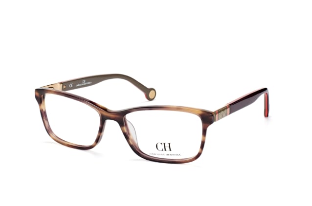 Carolina Herrera VHE 711 06HN, including lenses, RECTANGLE Glasses, FEMALE