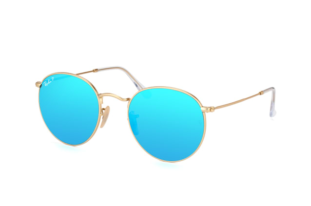 Ray-Ban Round Metal RB 3447 112/4L L, ROUND Sunglasses, UNISEX, polarised, available with prescription
