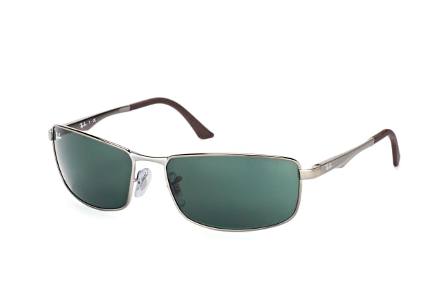 Ray-Ban RB 3498 004/71small, RECTANGLE Sunglasses, MALE