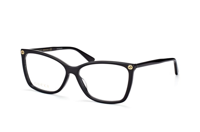 Gucci GG 0025O 001, including lenses, BUTTERFLY Glasses, FEMALE