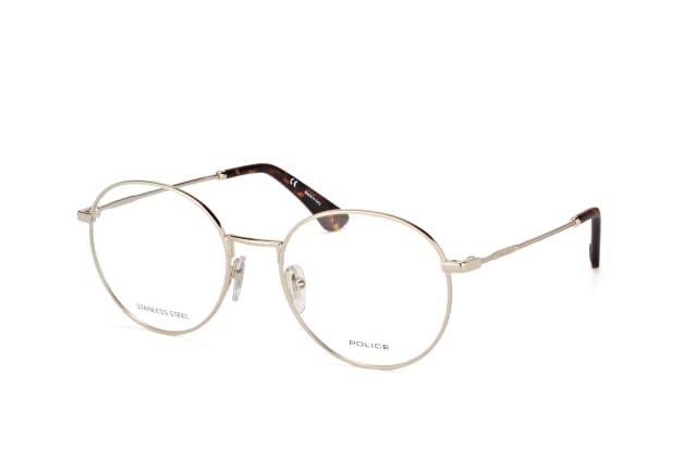 Police Highway7 VPL 665 594Y, including lenses, ROUND Glasses, UNISEX