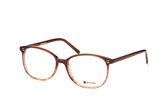 Mister Spex Collection Aurel Transparent Brown, including lenses, BUTTERFLY Glasses, FEMALE