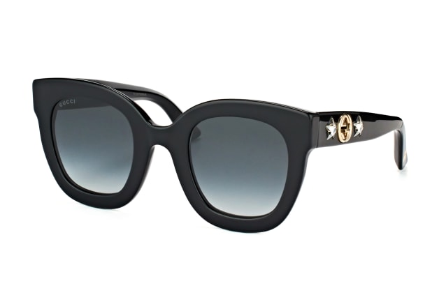 Gucci GG 0208S 001, BUTTERFLY Sunglasses, FEMALE, available with prescription