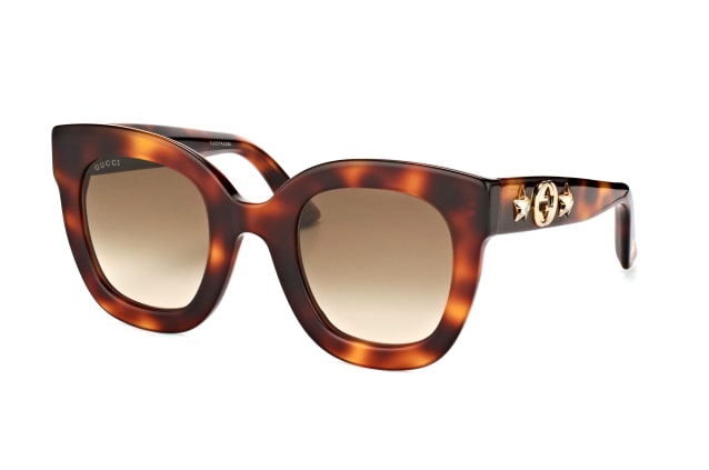Gucci GG 0208S 003, BUTTERFLY Sunglasses, FEMALE, available with prescription