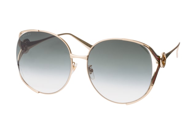 Gucci GG 0225S 003, ROUND Sunglasses, FEMALE