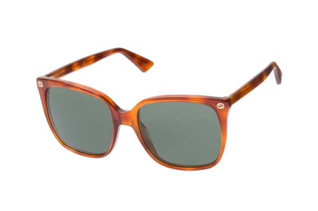 Gucci GG 0022S 002, BUTTERFLY Sunglasses, FEMALE