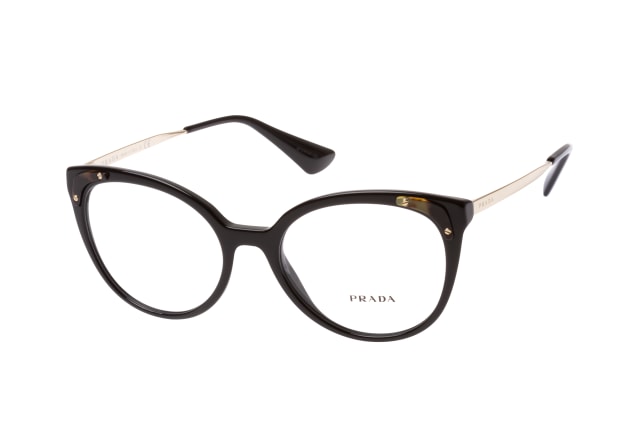 Prada PR 12UV 1AB1O1, including lenses, ROUND Glasses, FEMALE