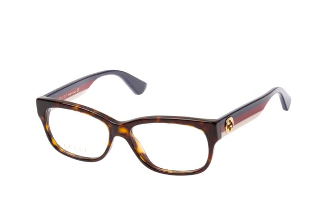 Gucci GG 0278O 002 small, including lenses, RECTANGLE Glasses, FEMALE