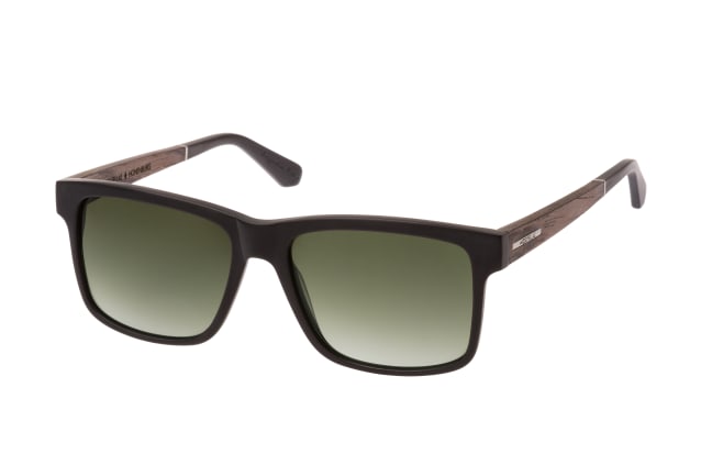 WOOD FELLAS Hohenburg 10768 black oak, SQUARE Sunglasses, MALE, available with prescription