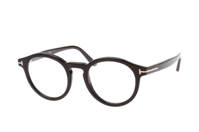 Tom Ford FT 5529-B 001, including lenses, ROUND Glasses, MALE