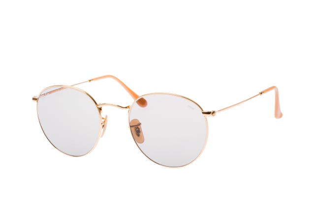 Ray-Ban Round Metal RB 3447 9064/V8 L, ROUND Sunglasses, MALE, available with prescription