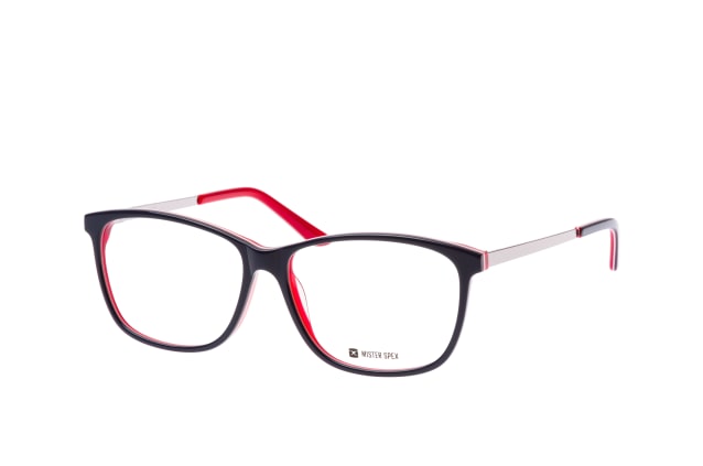 Mister Spex Collection Loy 1075 blue/red, including lenses, SQUARE Glasses, FEMALE