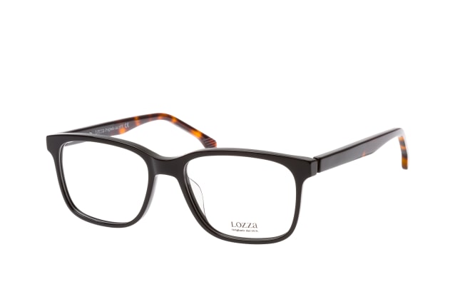 lozza mantova 1 vl 4174 0blk, including lenses, square glasses, male