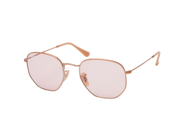 Ray-Ban Hexagonal RB 3548N 9131/0X L, ROUND Sunglasses, MALE, available with prescription