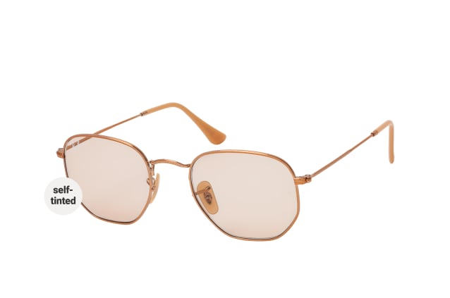 Ray-Ban Hexagonal RB 3548N 9131/S0 M, ROUND Sunglasses, MALE, available with prescription