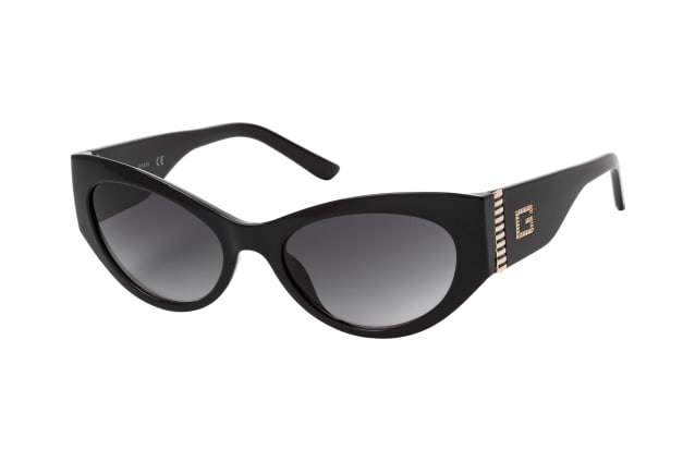 Guess GU 7624 01B, BUTTERFLY Sunglasses, FEMALE, available with prescription