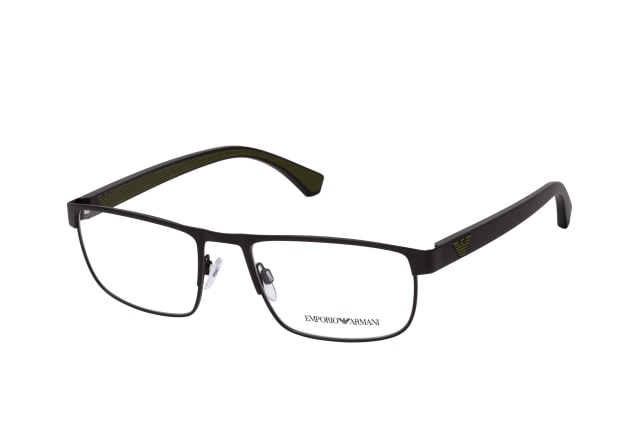 Emporio Armani EA 1086 3001, including lenses, RECTANGLE Glasses, MALE
