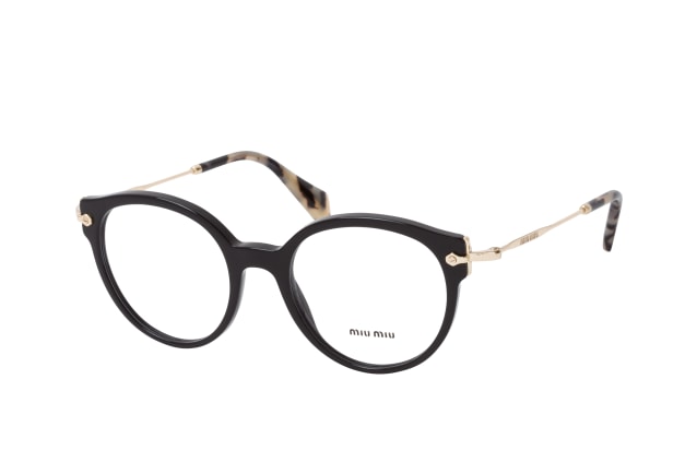 Miu Miu MU 04PV 1AB1O1, including lenses, ROUND Glasses, FEMALE