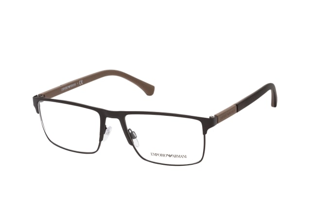 Emporio Armani EA 1095 3001, including lenses, RECTANGLE Glasses, MALE