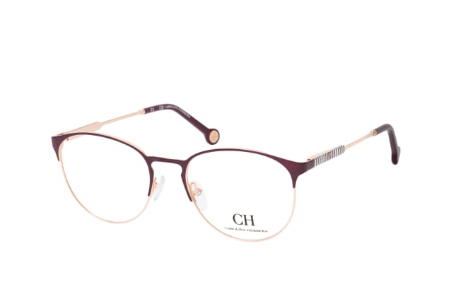 Carolina Herrera VHE 136 0E66, including lenses, ROUND Glasses, FEMALE