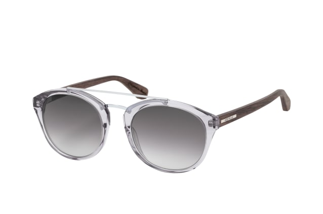 WOOD FELLAS Steinburg 10780 black oak, ROUND Sunglasses, UNISEX, available with prescription