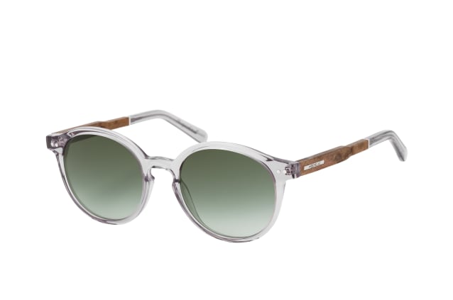 WOOD FELLAS Trostberg 10777 curled, ROUND Sunglasses, UNISEX, available with prescription