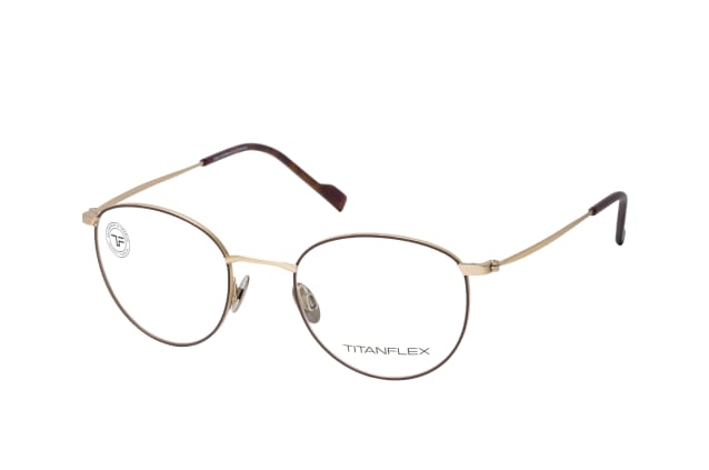 TITANFLEX 820822 20, including lenses, ROUND Glasses, MALE